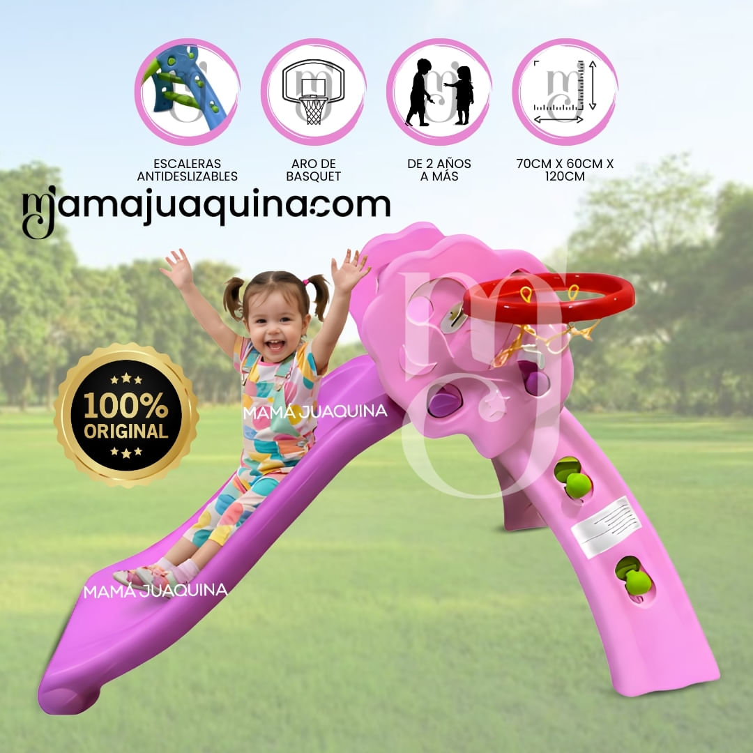 Tobogan para niños «BLUE KIDS»  Edición Limitada Rosa