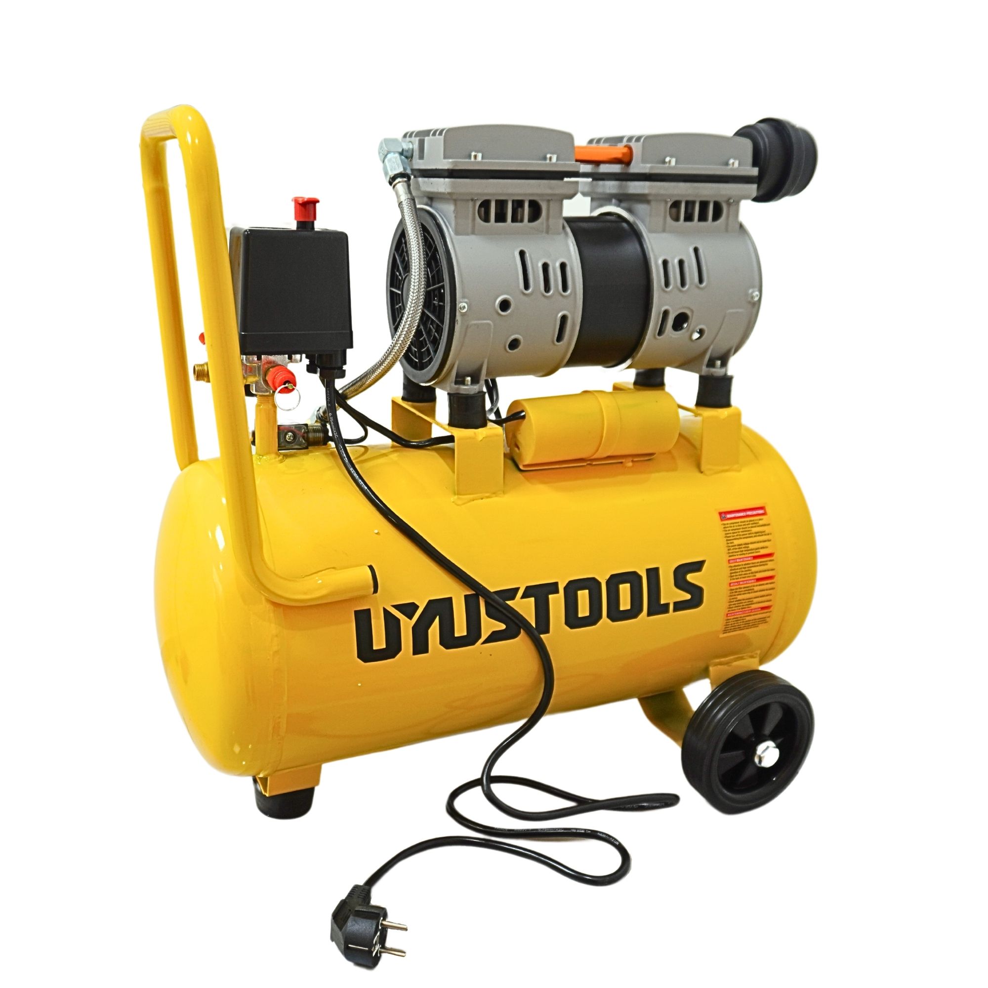 Kit Compresora silenciosa 24L 1HP  Manguera 5m  pistola para pintar