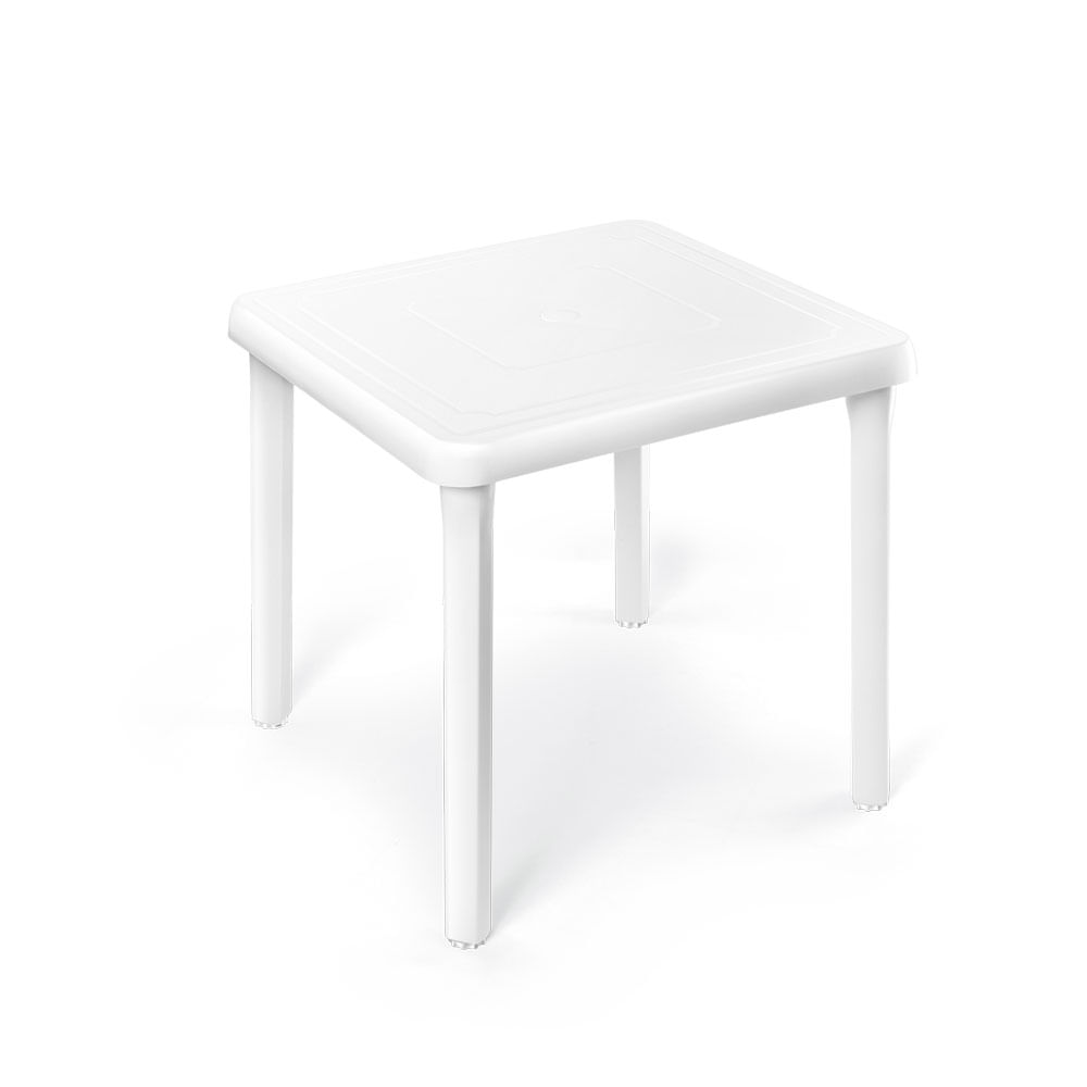 Mesa Cuadrada Inka Blanca 74×73 cm