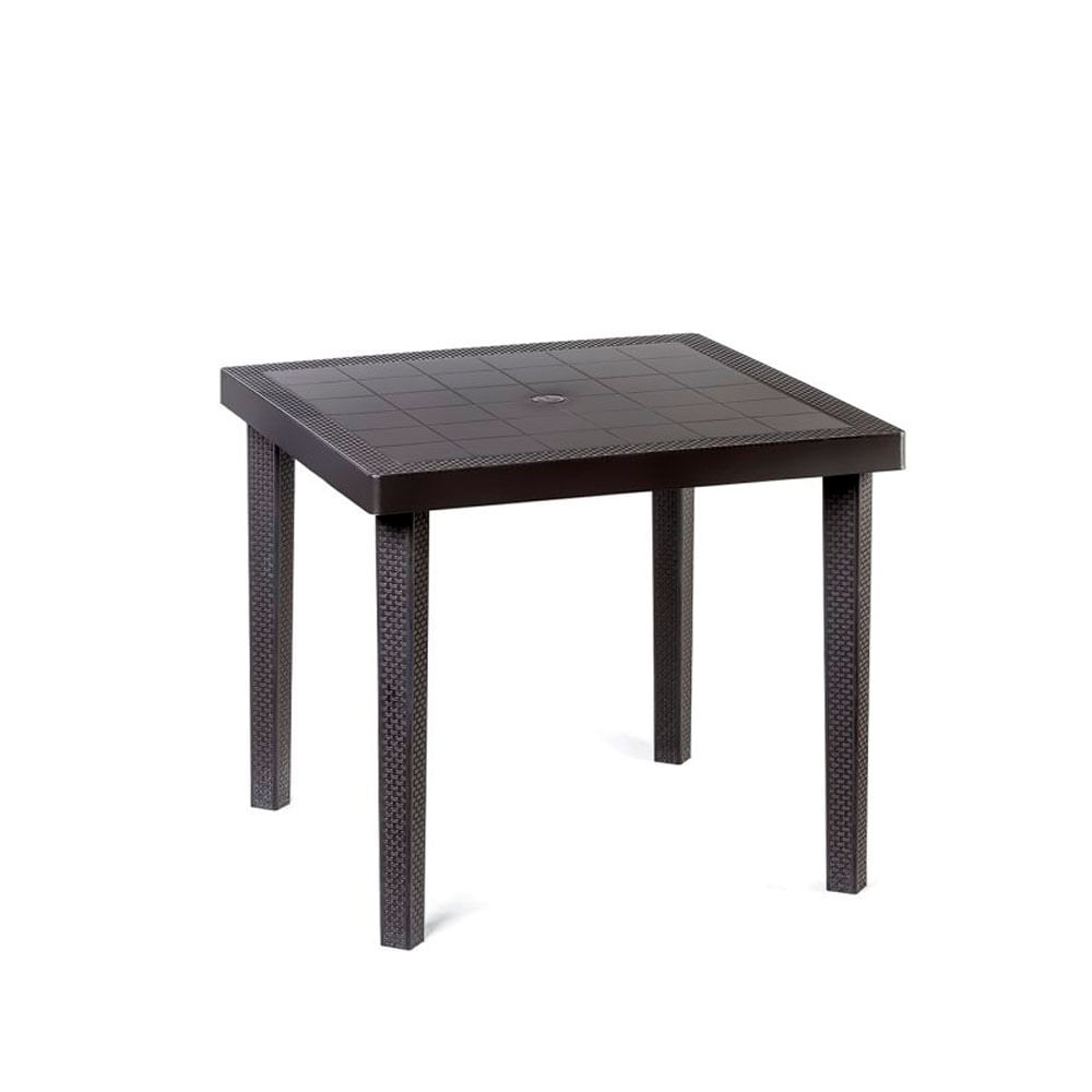 Mesa Jamaica Mix Cuadrada Mimbre Ratan 85×85 cm DSC