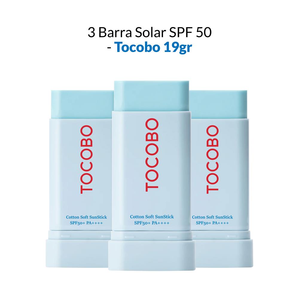 3 Tocobo Cootton Barra Solar SPF 50+ -Tocobo 19gr cu