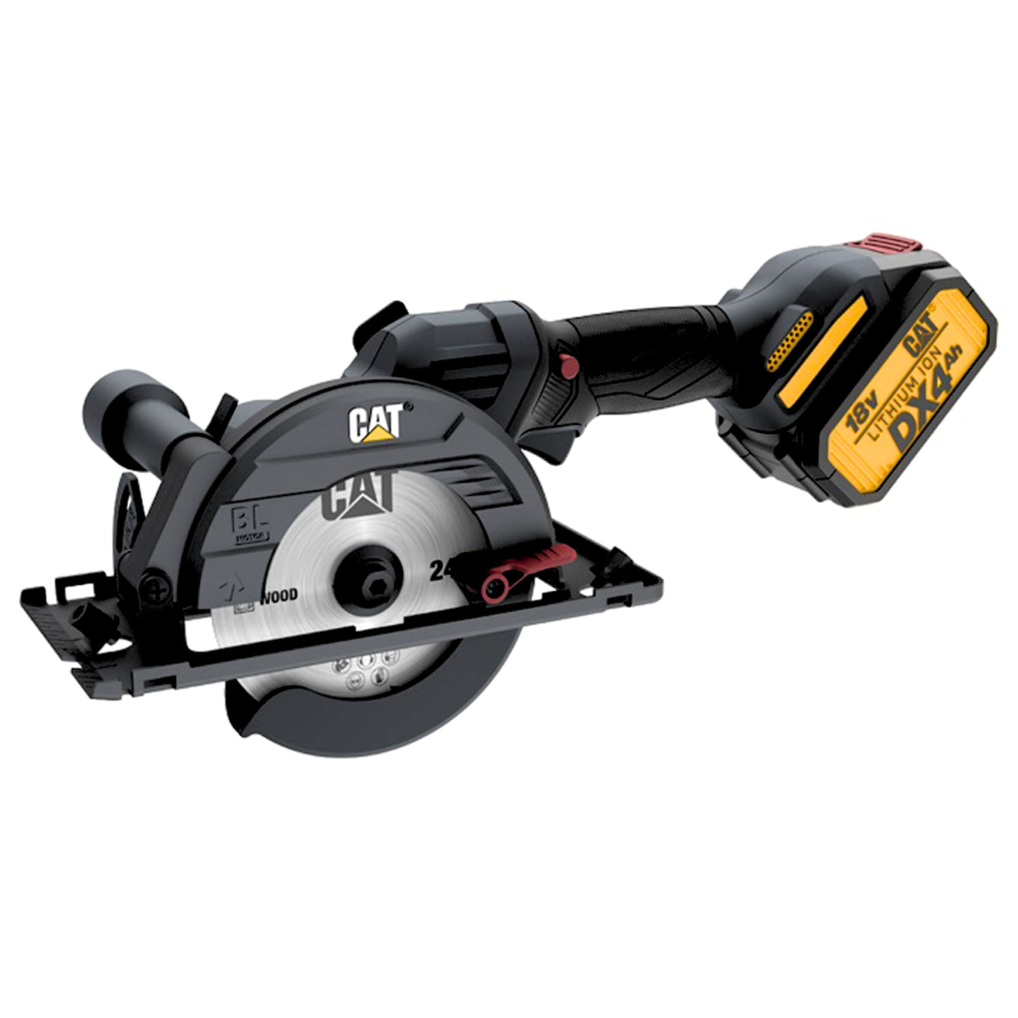 Sierra circular inalámbrico BRUSHLESS 12mm BATERIA 18V PROFESIONAL CAT