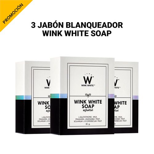 3 Jabones Blanqueador Wink White Soap