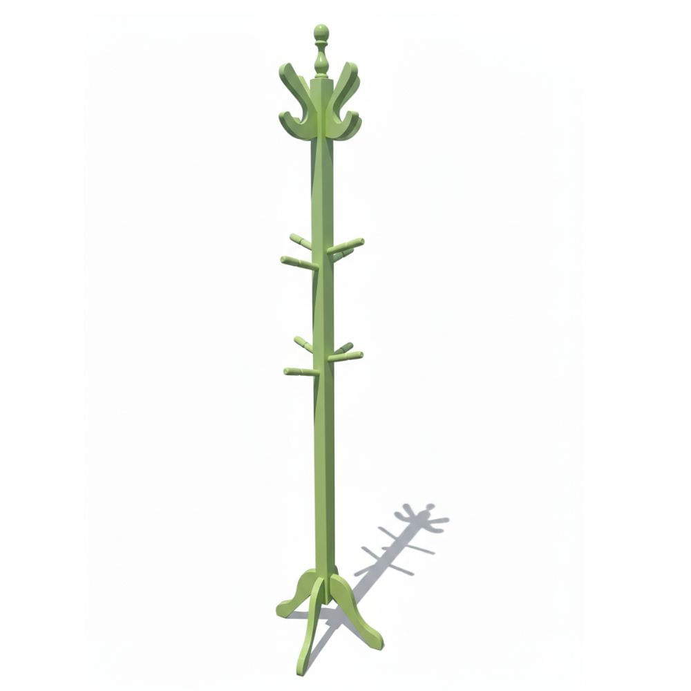 Perchero para ropa carteras multiuso Verde pastel