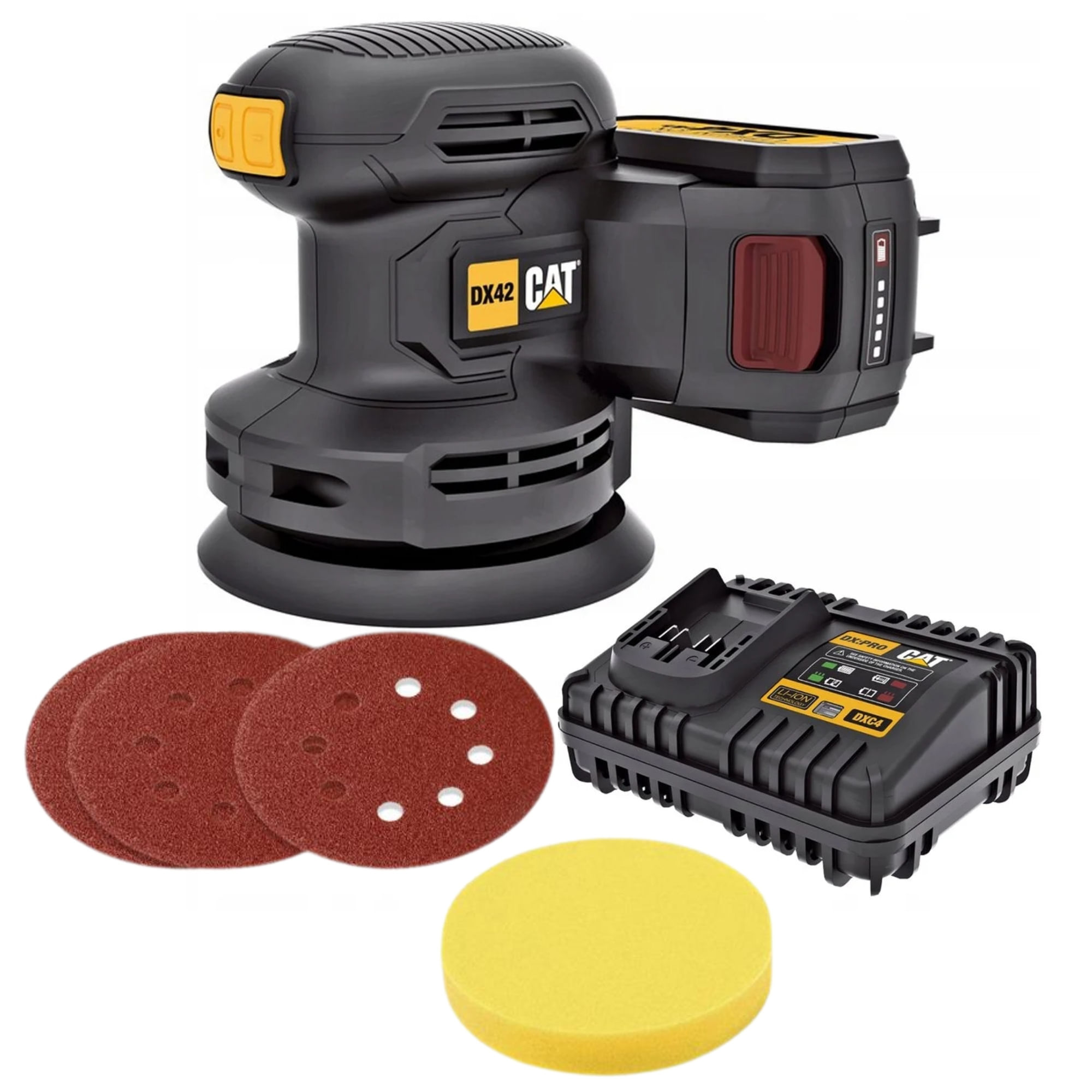 Lijadora pulidora orbital inalámbrico 18V 4A BRUSHLESS DX42 CAT