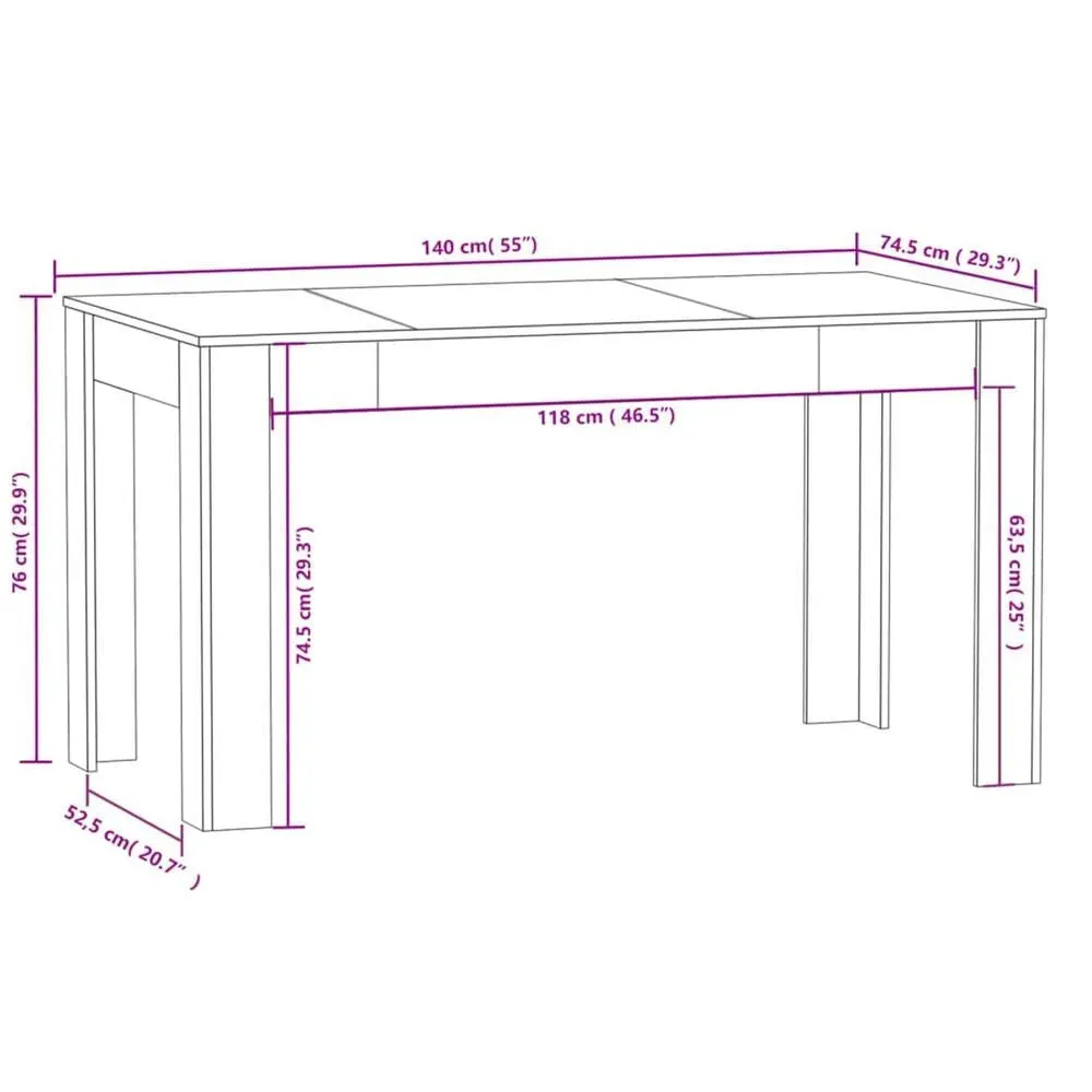 Mesa de Comedor Clásica TU MESITA Liana color Gris