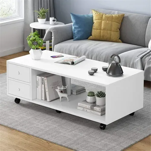 Mesa de Centro Pamps Blanca 100cm