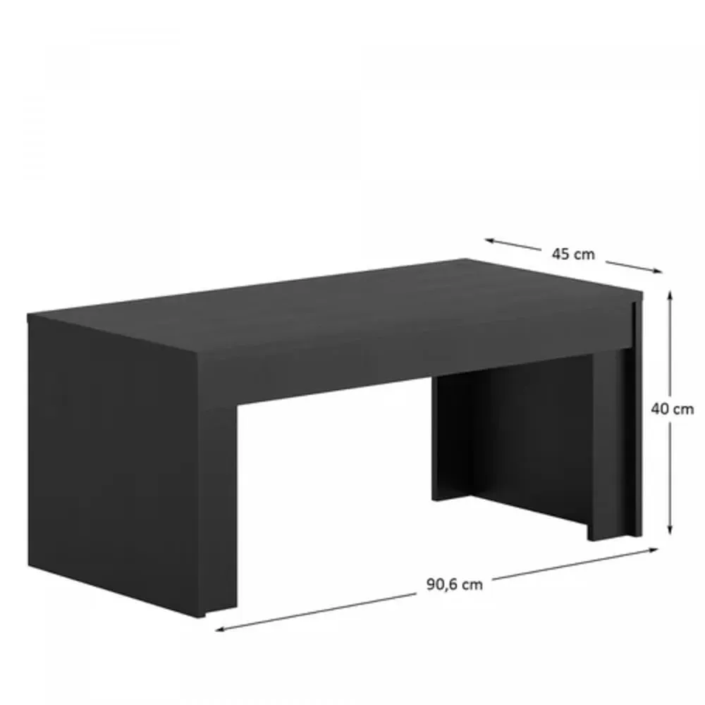 Mesa de Centro Moderna Ficayo Negro