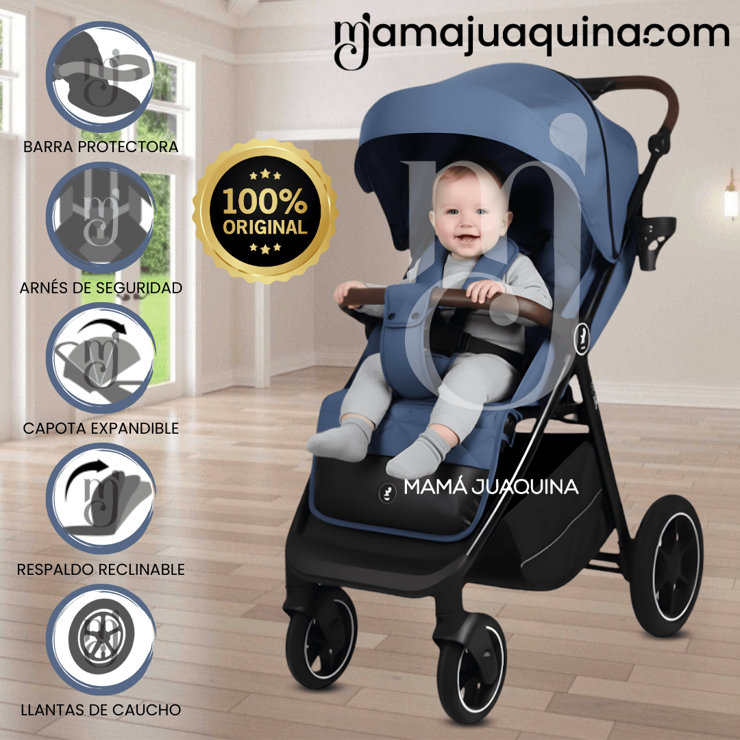 Coche de Paseo Plegable «FART» Edición Limitada Azul