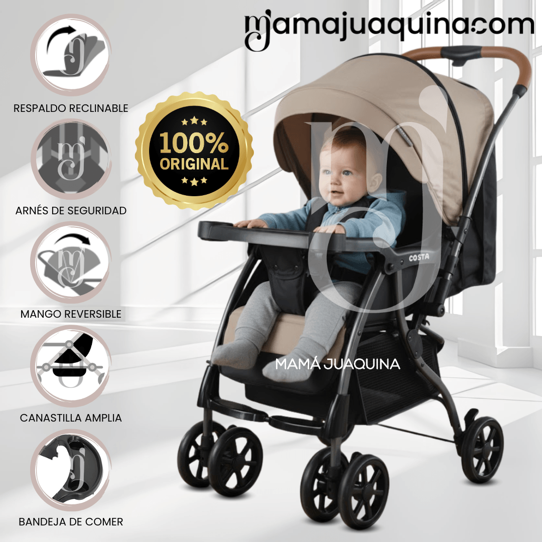 Coche Cuna Premium «COSTA» Edición Limitada Beige