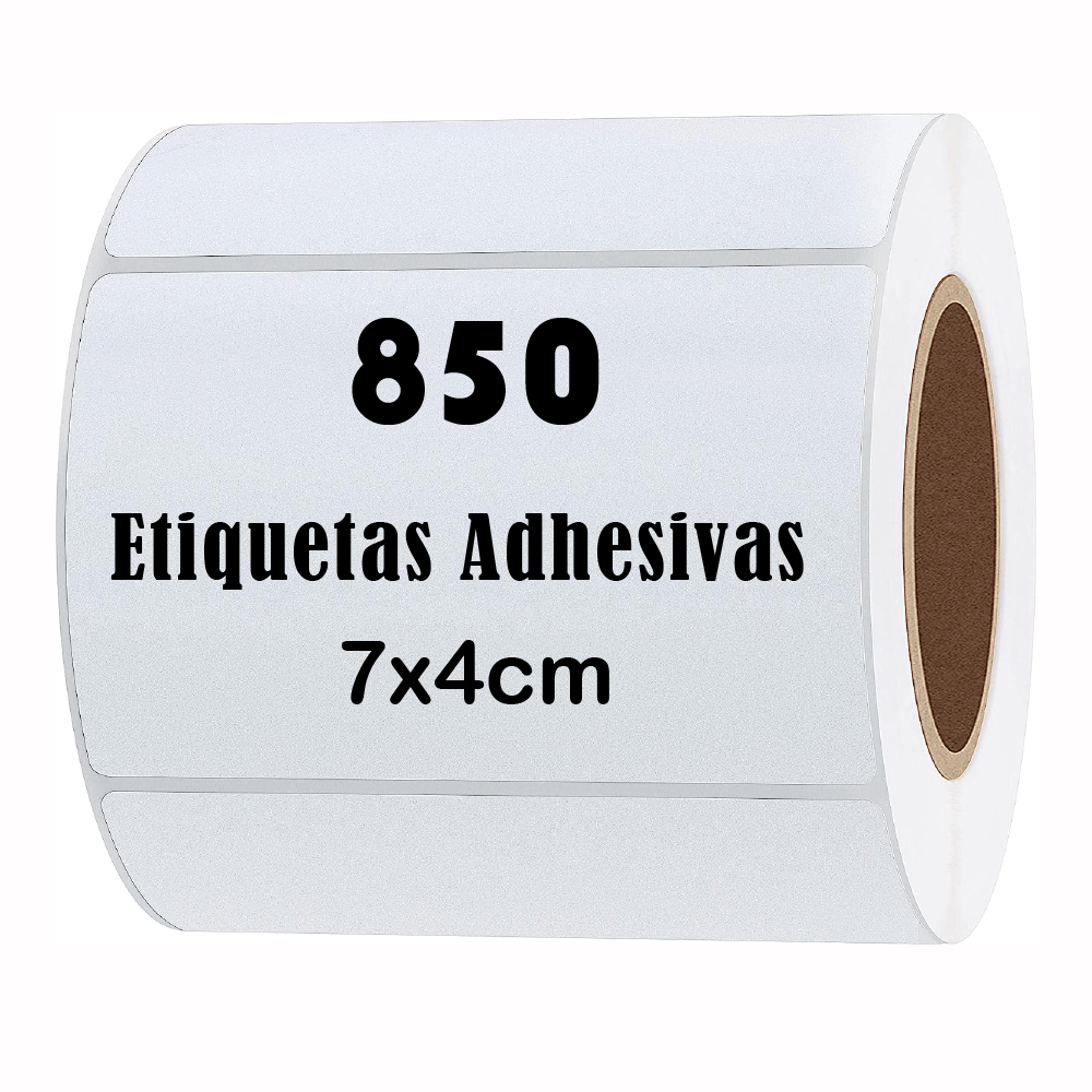 Rollo 850 Etiquetas Termica adhesiva 7x4cm