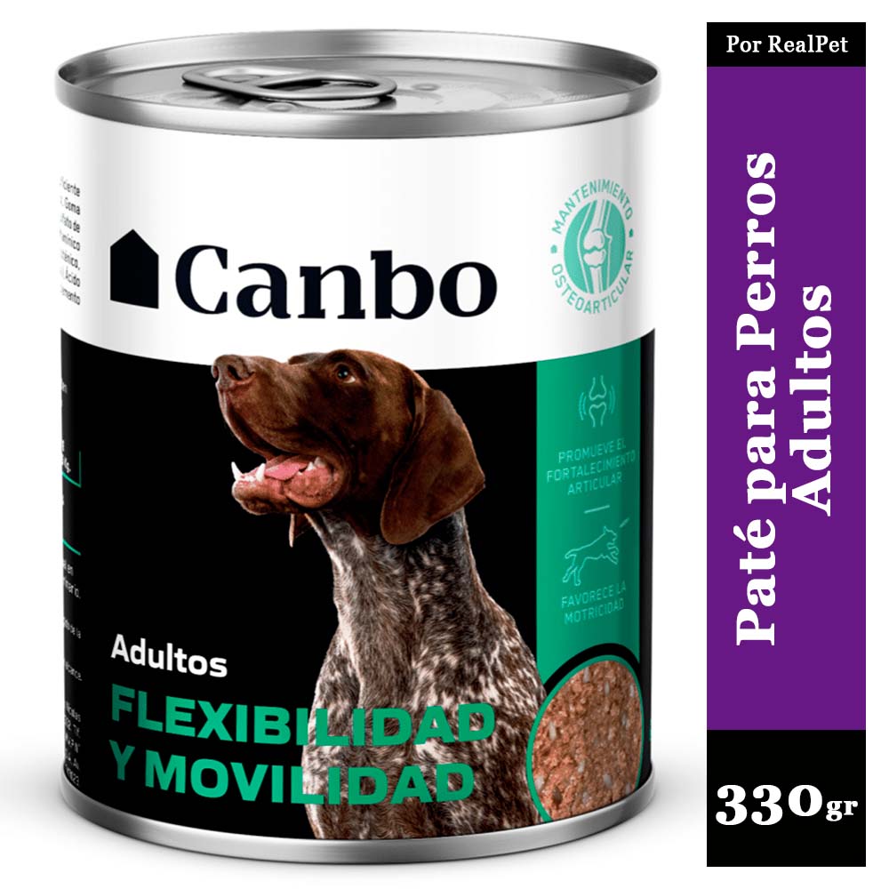 Paté Perro Adulto Canbo Flexibilidad y Movilidad 330 gr