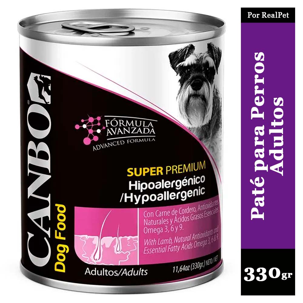 Paté Perro Adulto Canbo Hipoalergénico 330 gr