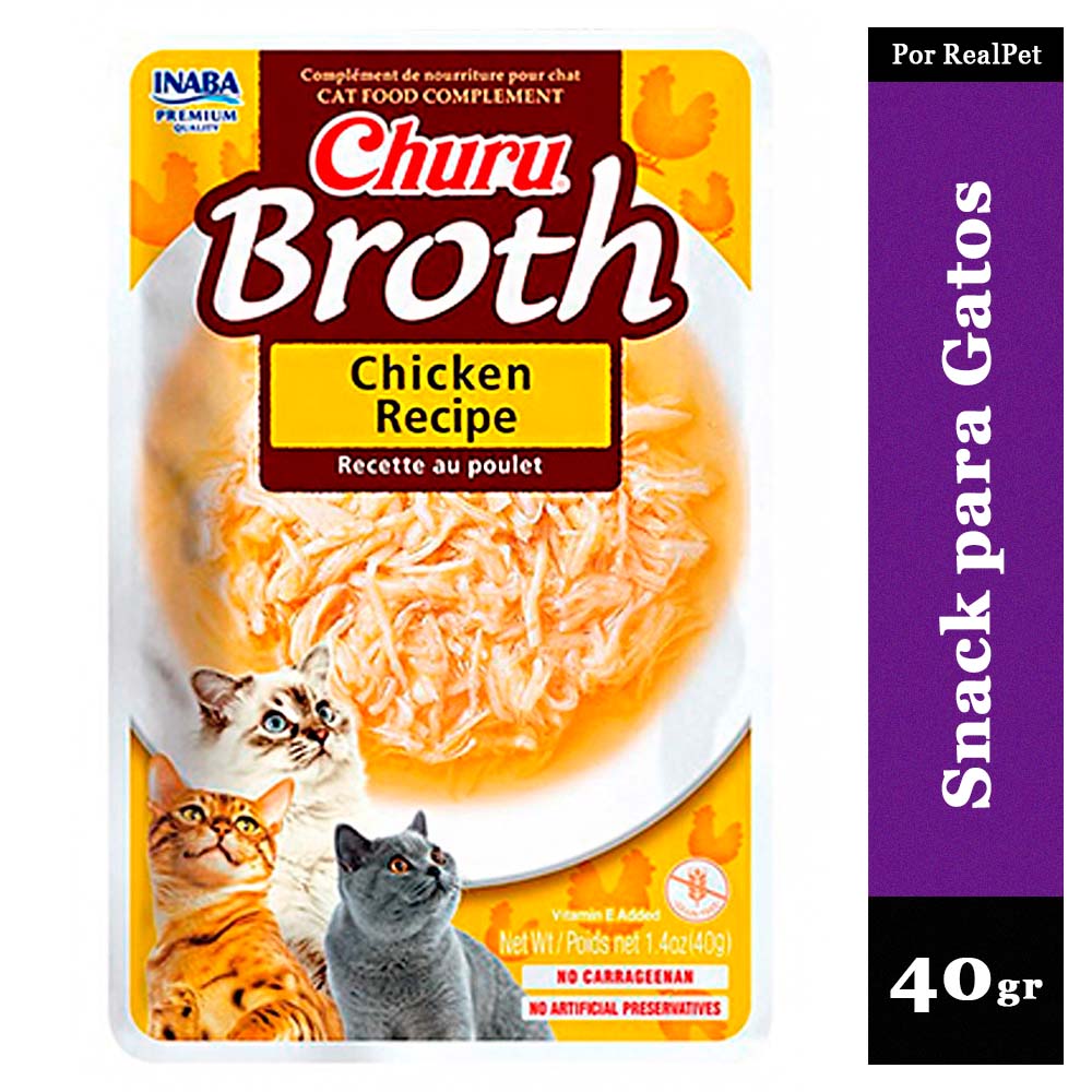 Snack Sopa para Gato Churu Broth Pollo 40gr