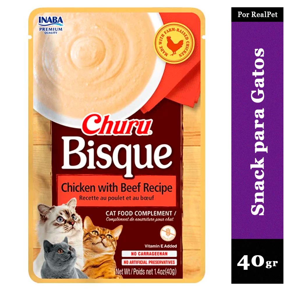 Snack Sopa para Gato Churu Bisque Pollo con Carne 40gr