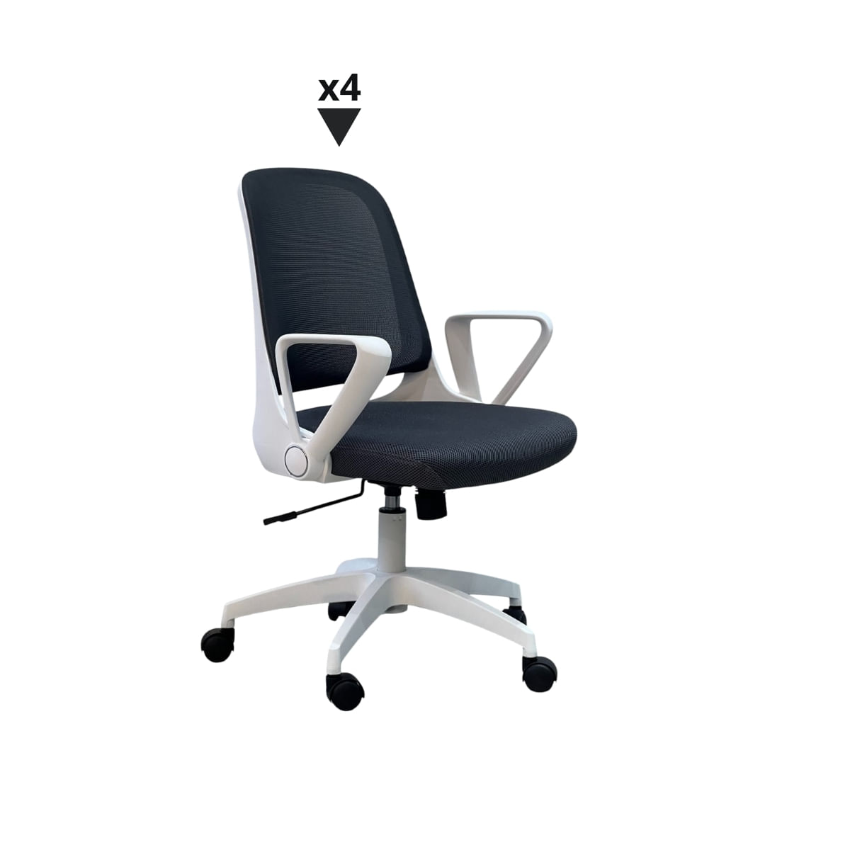 Pack Con 4 Sillas Camberra Lux Gris