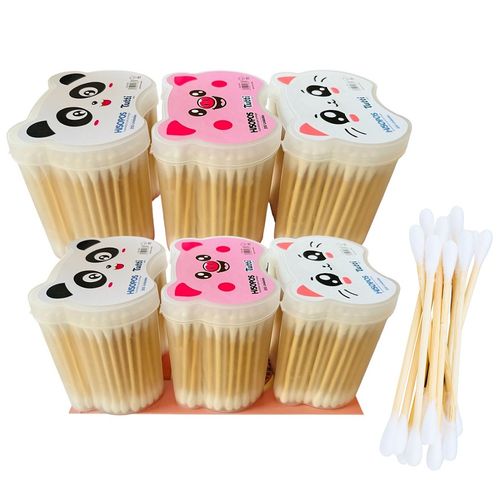 set de 3 hisopos de algodón limpiador de oidos 200 unid