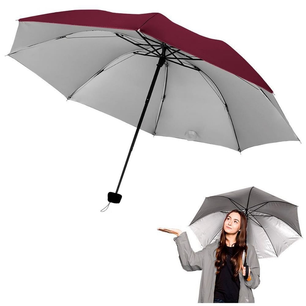 Paraguas de mano plegables sombrilla personal portatil  - Vino