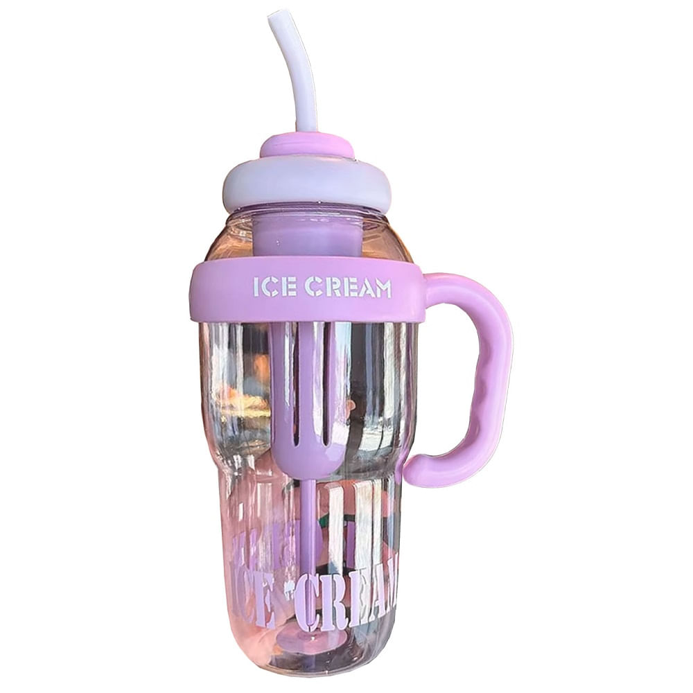 Tomatodo ICE BOTTLE 1200ml con caña - Morado