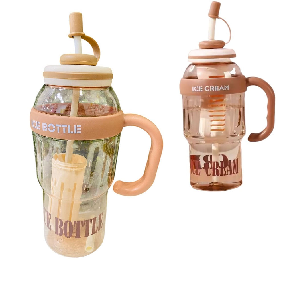 Tomatodo ICE BOTTLE 1200ml con caña - Marrón