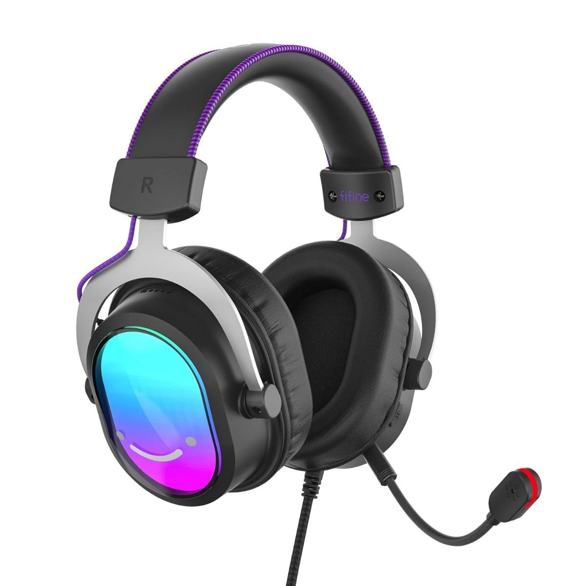 Fifine - Audífono Ampligame H16 RGB Sonido Virtual 7.1 - Negro