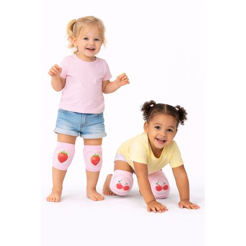 RODILLERAS BEBÉ PACK X3 ROSADO ANTIGOLPE SUAVES Y ELÁSTICAS