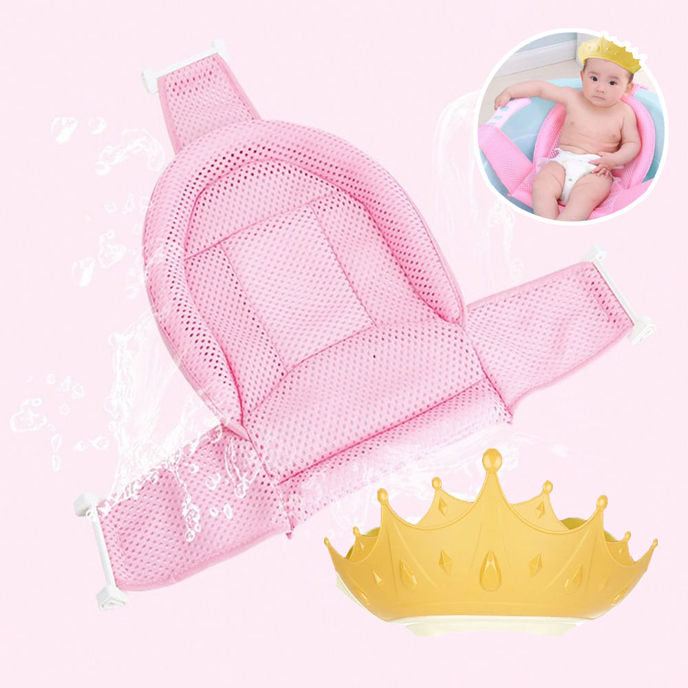Pack Malla R con Gorro de Baño Coronita Amarillo Para Bebe Baby Froggie