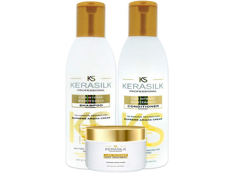 PACK POST ALISADOS - LISS INTENSE - KERASILK: SHAMPOO + ACONDICIONADOR + MASCARILLA