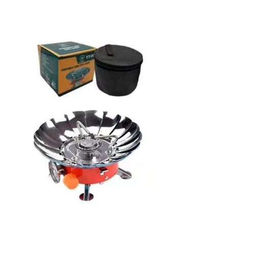 Estufa Portátil para Acampar a Gas Butano.