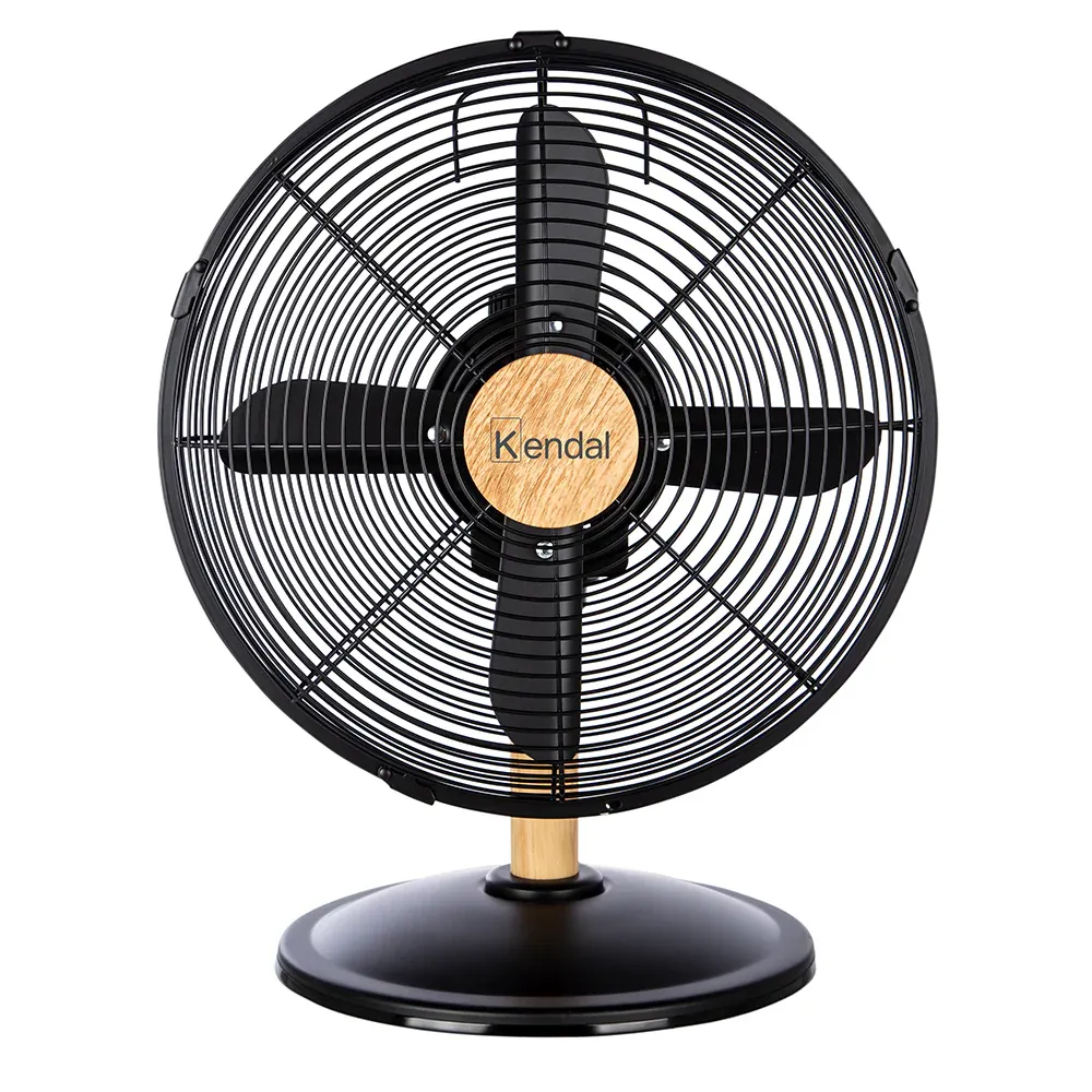 VENTILADOR SOBREMESA 12 PULGADAS KZF-1214D METAL MADERA