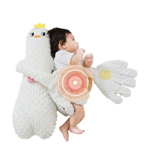 Almohada peluche POLLO  arrullador 60 Cm, Suave Y Cómoda