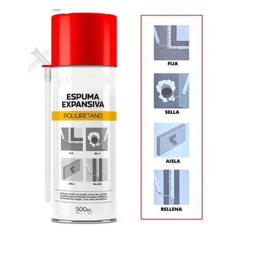 Relleno orificio aislamiento térmico y acuatico