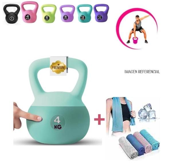 Pack 1 Pesa Rusa 4kg + 2 Toallas Refrigerante