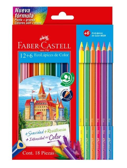 COLORES FABER E/LARGOS ESTU X12UND+6NEON