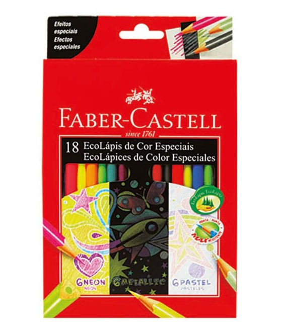 COLORES FABER ESPECIAL METAL/NEON/PAST ESTU X 18UND 120918P