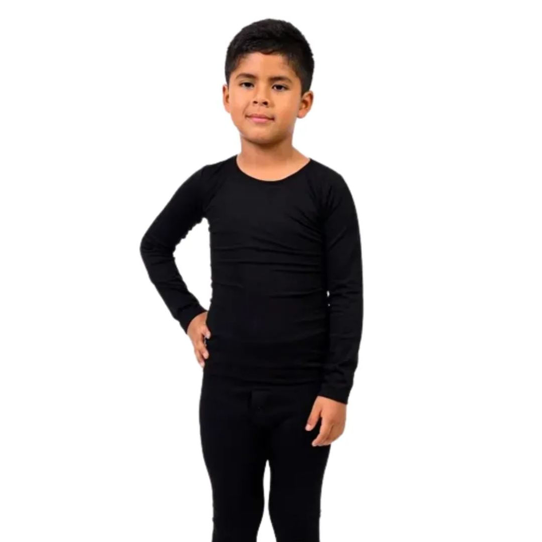 Polos Calentadores Para Niños Unisex gris de 2 a 5 años