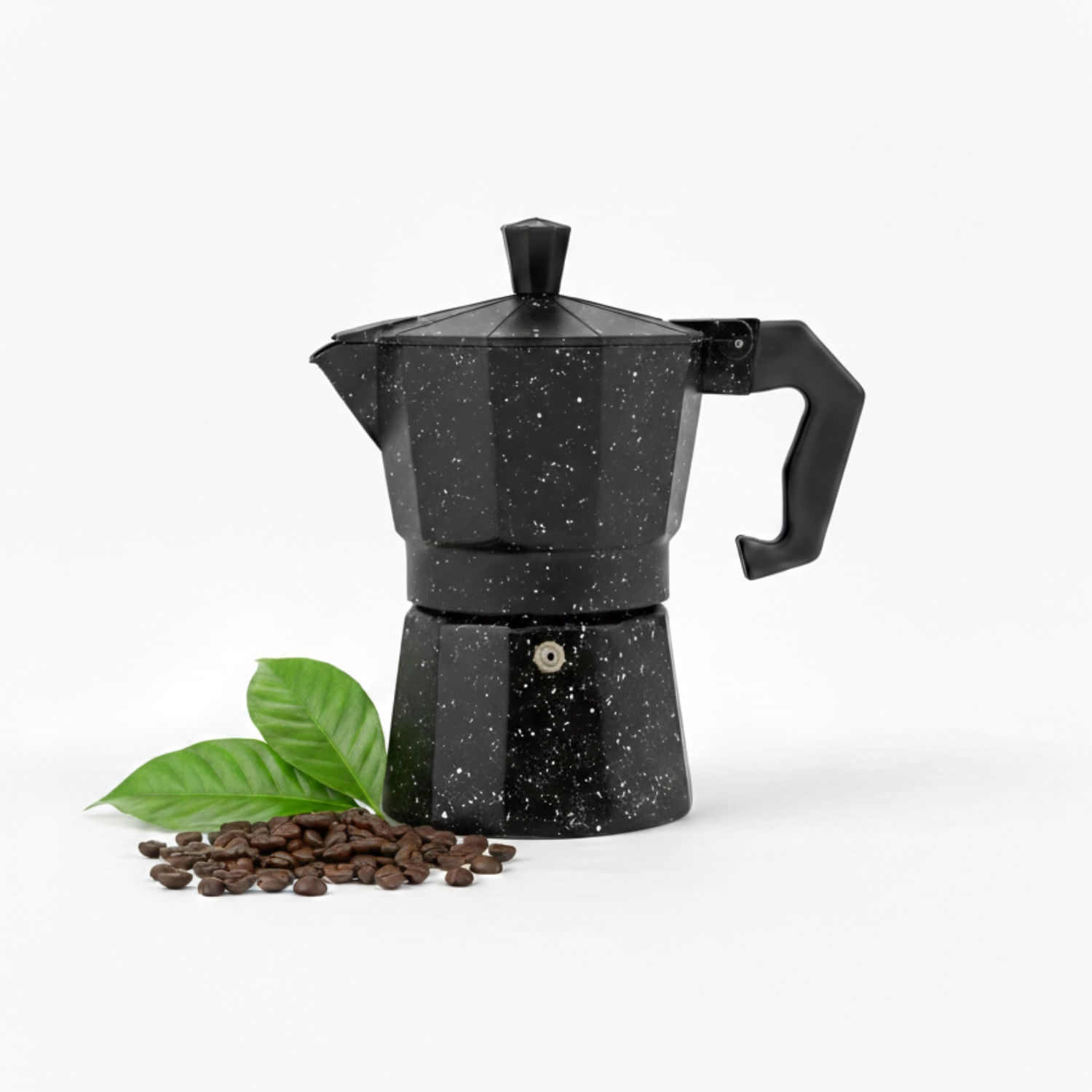 Cafetera Moka Italiana Espresso De 3 Tazas - 150ml Color Negro