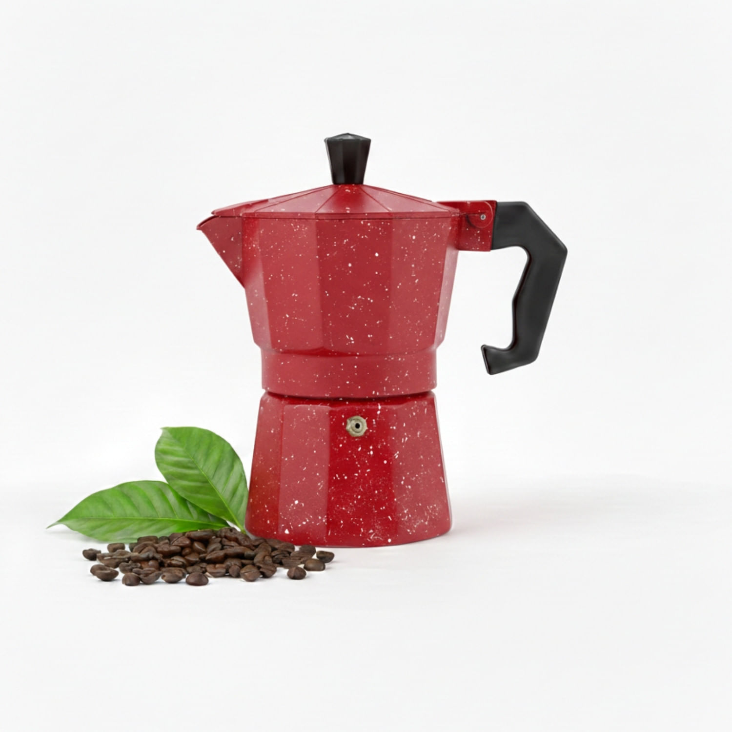 Cafetera Moka Italiana Espresso De 3 Tazas - 150ml Color Rojo