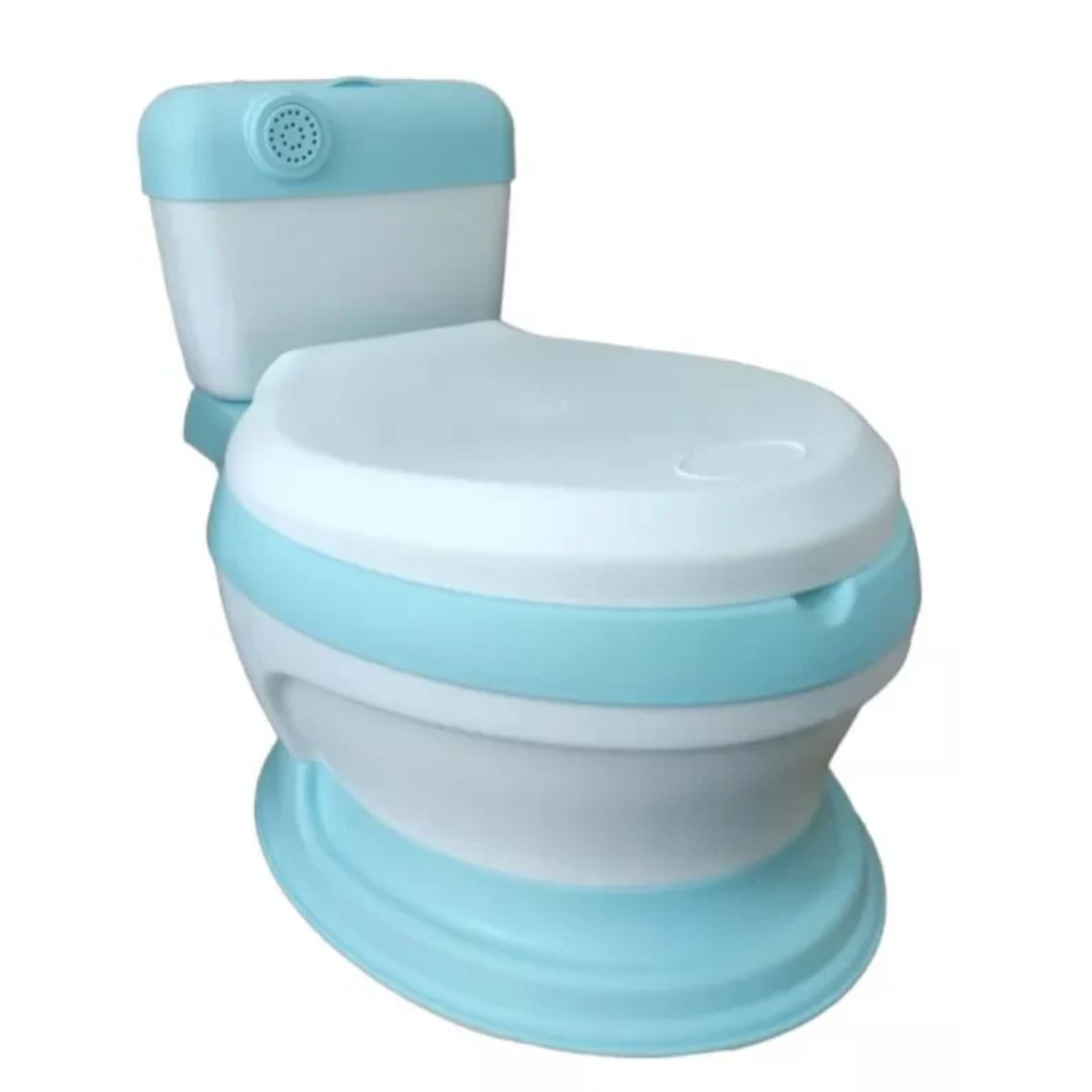 INODORO BACIN DE ENTRENAMIENTO MUSICAL PARA NIÑOS CELESTE