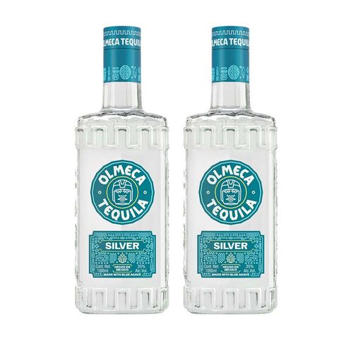 Pack Tequila Blanco OLMECA ALTOS Botella 1L x 2un