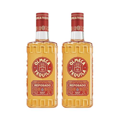 Pack Tequila OLMECA Reposado Botella 700ml x 2un