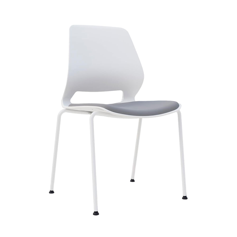 Silla De Oficina Fija Marly Color Gris/Blanco Ofideas