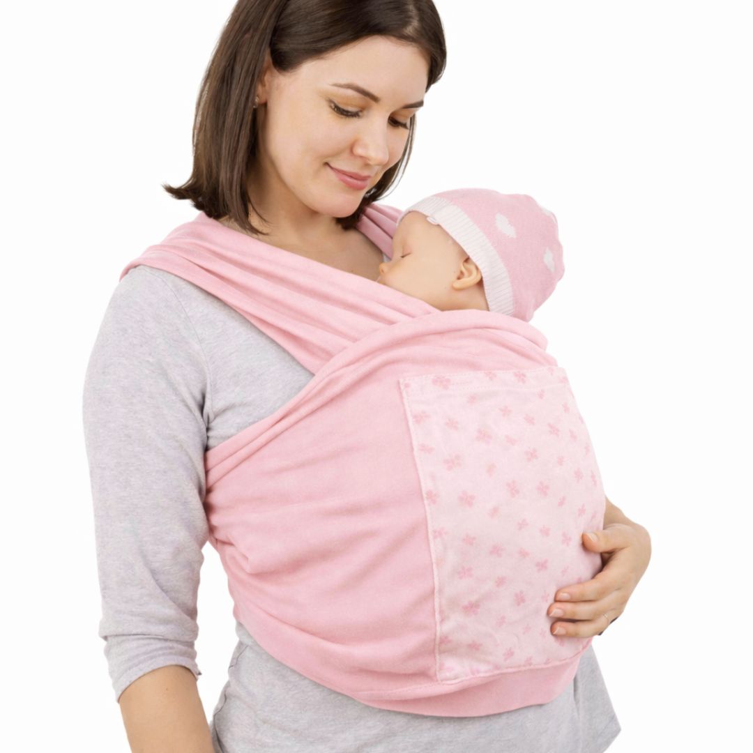 PORTA BEBE FULAR 1 PIEZAS AZUL ROSADO