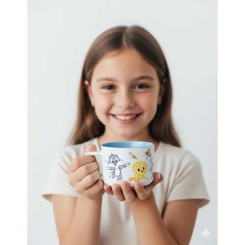Taza Infantil Cerámica 350ml Diseño Divertido Ideal Regalo