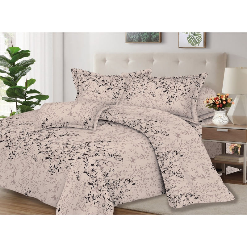 Juego de Sábanas 100% Algodón 2Plazas 4 Piezas 2000 Hilos Cocoa