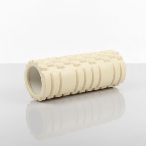 Rodillo de Yoga Foam Roller de Espuma 33 x 14cm Crema