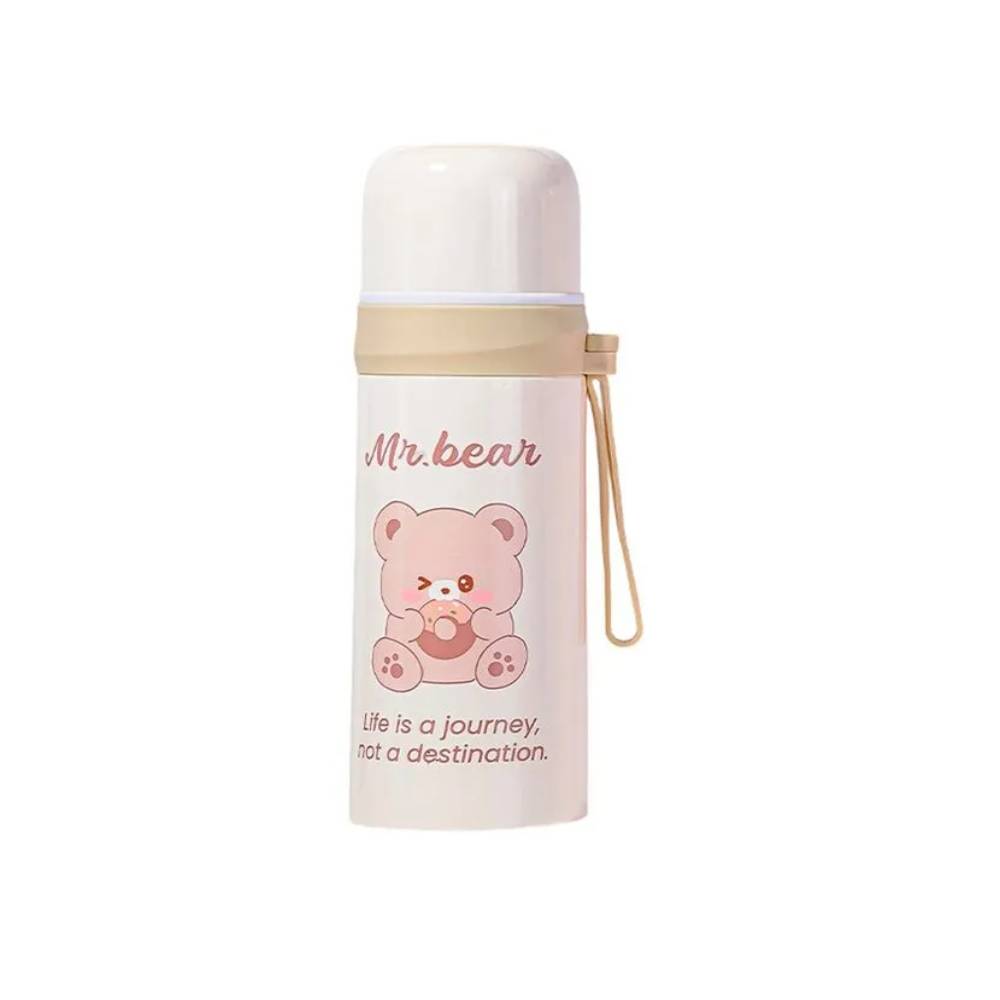 Termo de Acero Inoxidable Mr.Bear Crema 350 ml - OFERTA