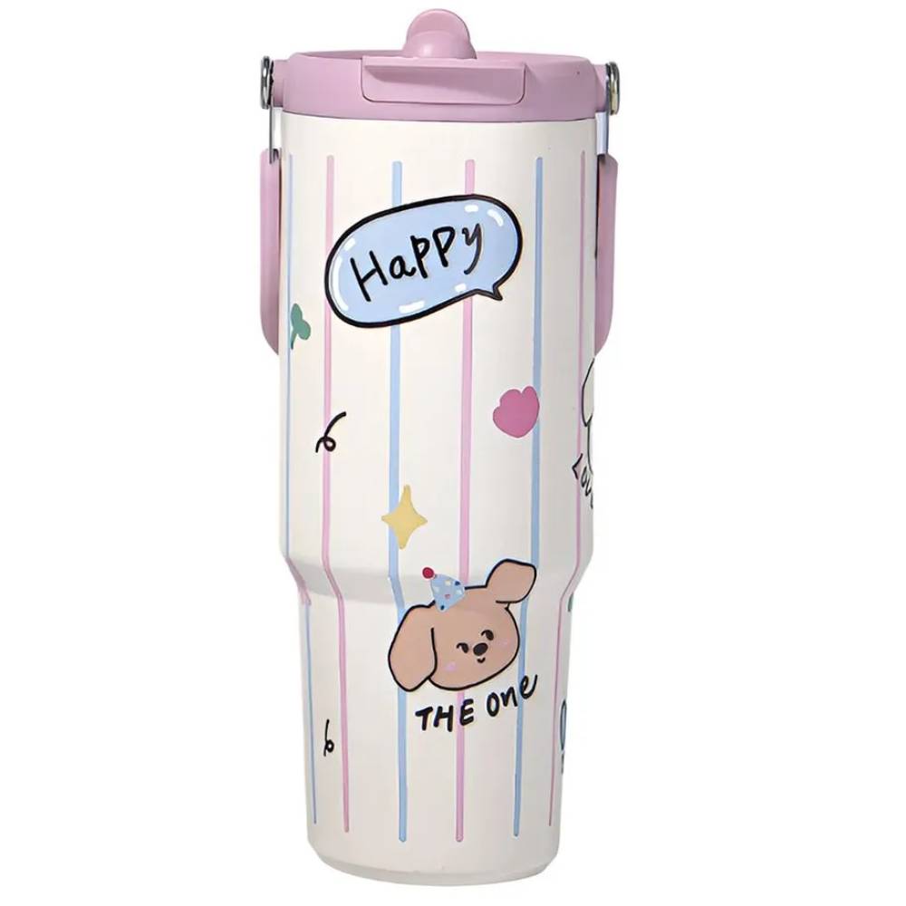 Tomatodo Térmico de Acero Inoxidable Happy 900 ml - OFERTA