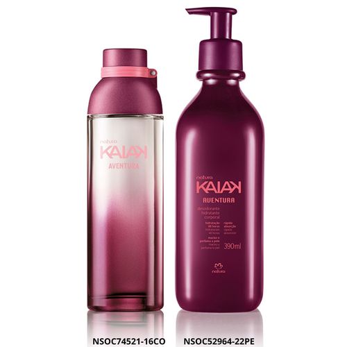 Set Natura Kaiak Aventura Colonia Femenina y Crema Hidratante