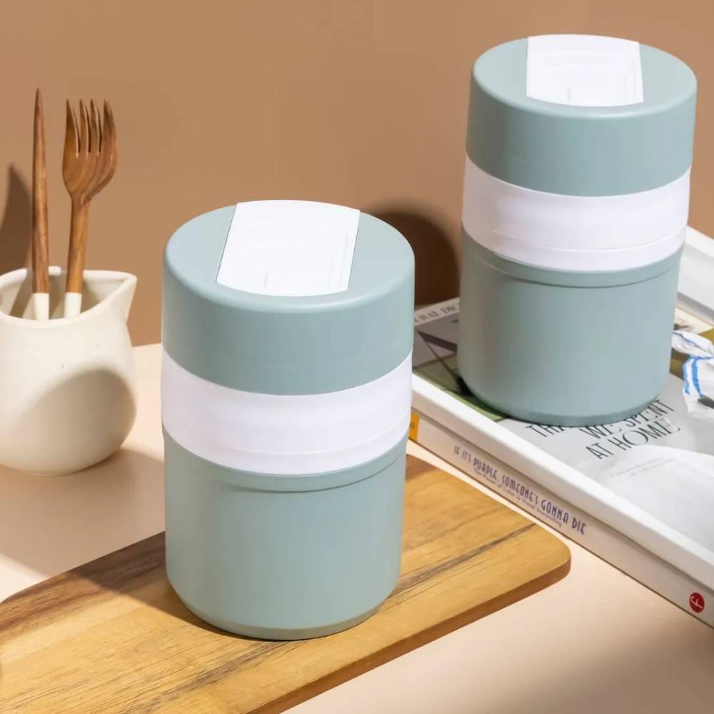 Termo Comida de Acero Inoxidable Pogo Verde 600 ml - OFERTA